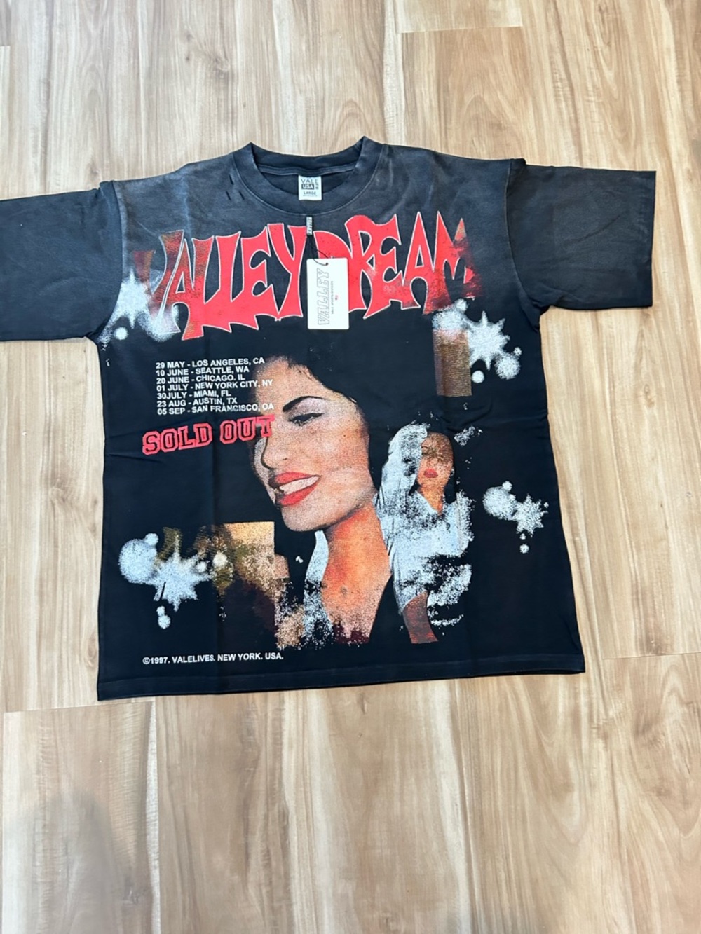 Graphic Tee - Black with Red Print